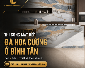 Thi Công Mặt Bếp Đá Hoa Cương Ở Bình Tân